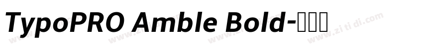 TypoPRO Amble Bold字体转换